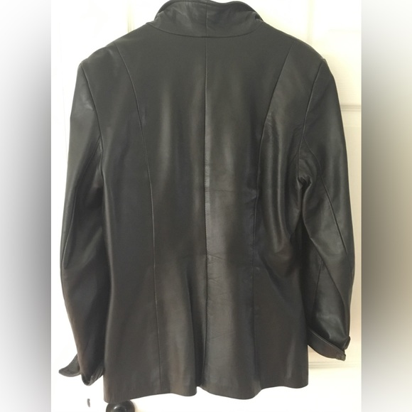 Danier black leather jacket - Picture 2 of 5
